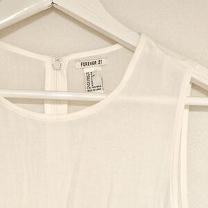 Forever 21 Flowy Cream Dress